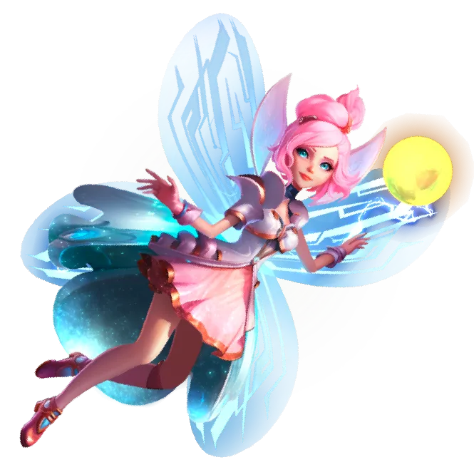 Fairy with shiny yellow orb